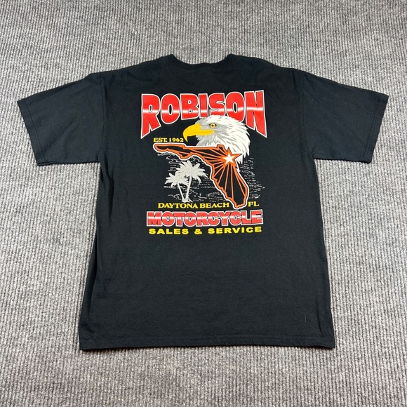 Anvil Other - Anvil Shirt Men's M Robison Motorcycle Sales Service Daytona Beach FL Black